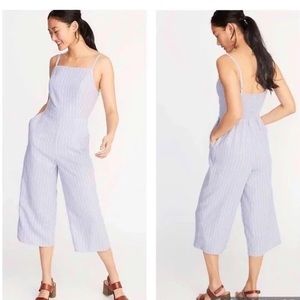 Old Navy Square Neck Linen Jumpsuit